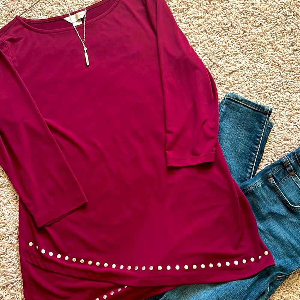 Christopher and Banks Detailed Blouse
